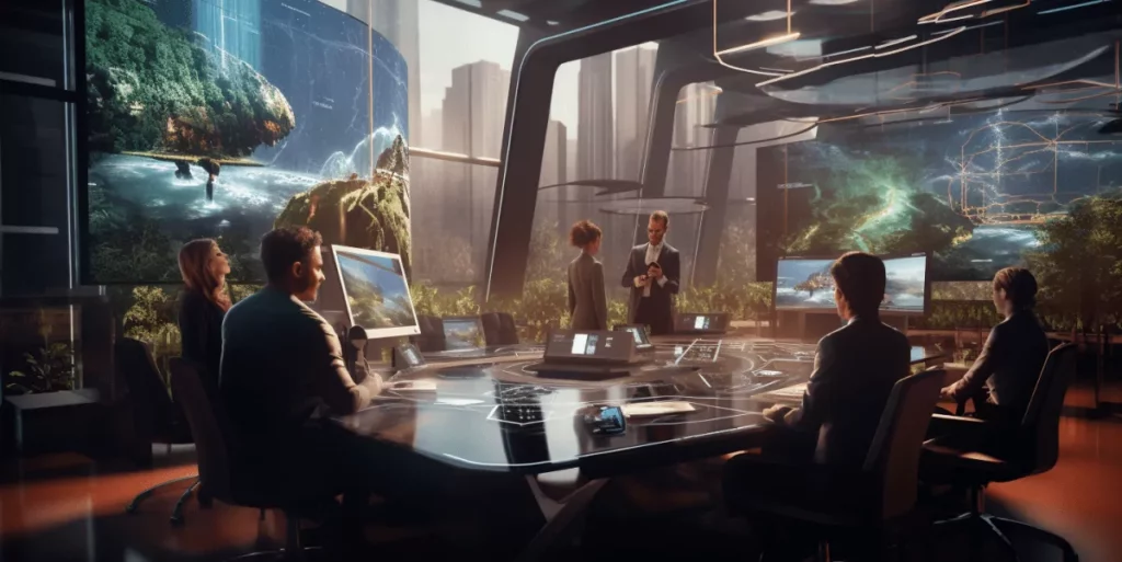 a meeting to talk about requirements with a table full of stakeholders