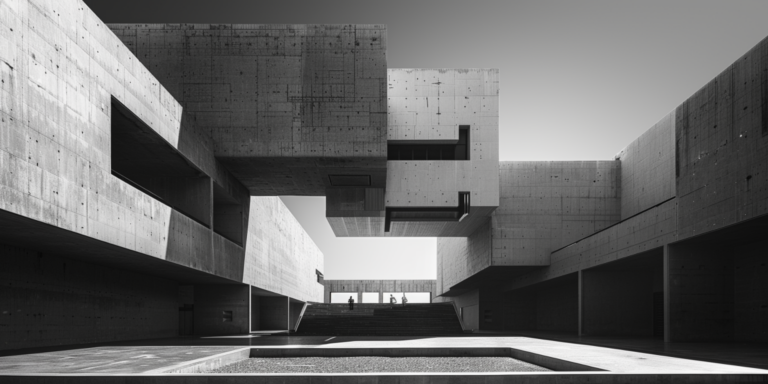 concrete block all fitting together floating in the ir to show how perfectly aligned and allocated it all is
