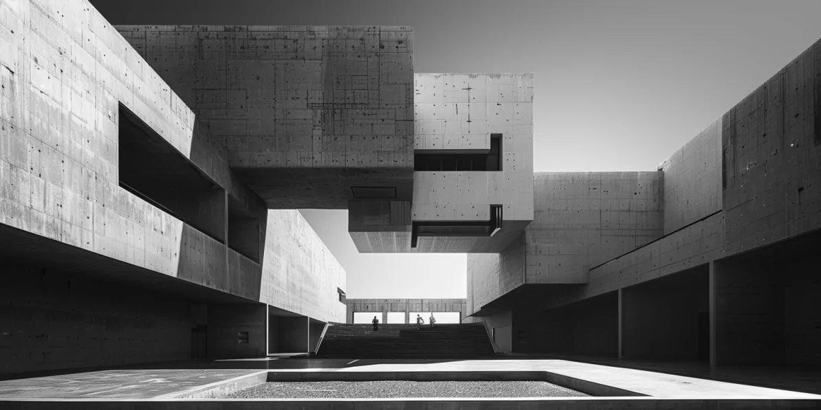 concrete block all fitting together floating in the ir to show how perfectly aligned and allocated it all is